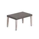 Savannah - Outdoor Wicker And Ottoman - Gray by HouseOfZazla