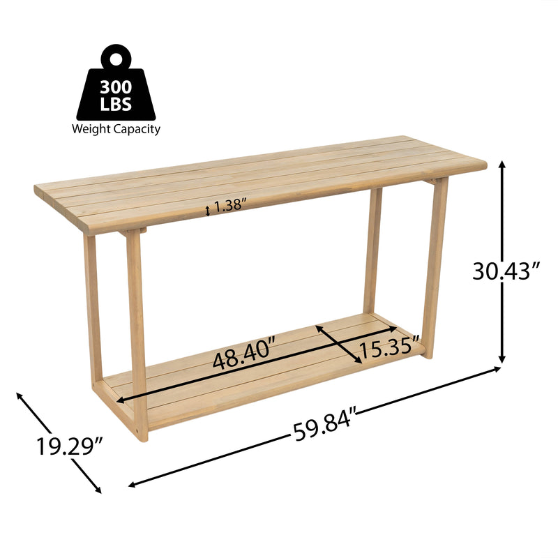 Woodside Rectangular Outdoor Buffet & Console Table, photo 8 of 10
