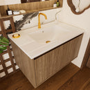 Wall Mounted Floating Bathroom Vanity With Sink And Drawers by HouseOfZazla