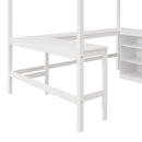 Loft Bed With Shelves With Desk by HouseOfZazla