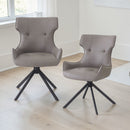 Damita - Side Chair With Swivel (Set of 2) - Camel by HouseOfZazla