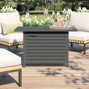 Outdoor Fire Pit Table With Lid Fuel Versatility by HouseOfZazla