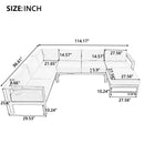 U-Style U-Shaped Outdoor Sectional Sofa Set by HouseOfZazla