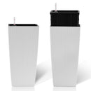 Pack of 2 Square Planters with Automatic Watering System