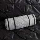 7 Piece Tufted Comforter Set Black California King