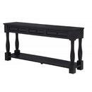Long Console Table With Drawers And Shelf