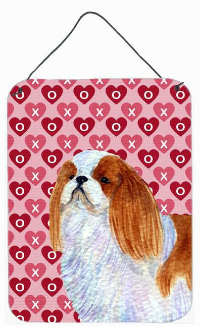 English Toy Spaniel Hearts Love and Valentine's Day Wall or Door Hanging Prints