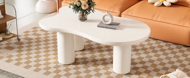 Walker Edison | Sleek Cloud-shape Design Coffee Table