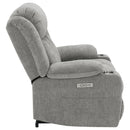Beca - Upholstered Power Lift Recliner With Cupholders And USB Charging by HouseOfZazla