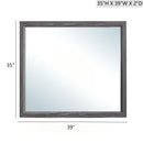 Glasgow - Mirror With Minimalist Design And Low Distortion Glass by Unique Piece Furniture