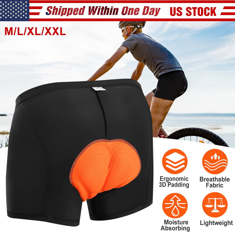 Men\'s Cycling Underwear Shorts 3D Padded Bike Underwear Shorts Breathable Moisture Absorbing Quick Dry, photo 6 of 8