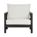 Outdoor Club Chair with Acacia Wood Frame by HouseOfZazla