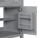 Bathroom Vanity With Ceramic Sink, Modern Single Bathroom Cabinet With 2 Doors And A Shelf, Soft Close Doors by HouseOfZazla