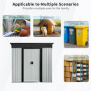 Outdoor Metal Storage Shed And Transparent Plate For Garden, Lawn by HouseOfZazla