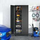 Heavy Duty Rolling Cabinet With Lock, Garage Storage Cabinet, 4 Adjustable Shelves For Tool Organization by HouseOfZazla