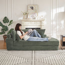 Semi Circular 2 In 1 Sofa Bed With Neck Pillow by HouseOfZazla