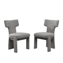 Armless Curved Back Accent Chairs by Unique Piece Furniture