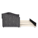 Upholstered Daybed With USB Charging & Pull Out Bed by HouseOfZazla