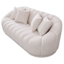 Maximilian - Modern Japandi Style Tight Back Boucle Couches by HouseOfZazla