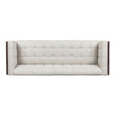 Contemporary Mid-Century Charm 3 Seater Sofa With Button Tufted Waffle Stitching