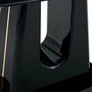 A modern, minimalist, and luxurious table. A black imitation marble tabletop with MDF U-shaped legs. Dining table, computer table. For restaurants and living rooms 63" x 35.4"x 30" F-U