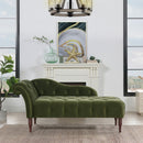 Samuel - Tufted Roll Arm Chaise Lounge by HouseOfZazla