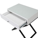 Koda - End Side Table Nightstand, Drawer And Cross Base by HouseOfZazla
