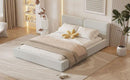 Upholstered Platform Bed, Grounded Bed With Solid Frame by HouseOfZazla