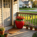 15'' Tall Strawberry Shaped Planter Pot