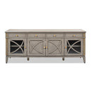 Dauphin - TV Stand Storage Display Console Table - Gray Cashmere by HouseOfZazla