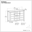 Burlington - Handcrafted Tall TV Media Stand