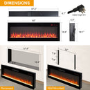 70 Inch Fireplace TV Stand for TVs up to 70" with 60" Smart Electric Fireplace