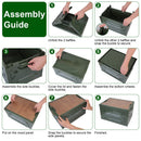 Collapsible Storage Bin – Stackable Organizer with Wheels & Lockable Doors
