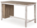 Skempton - Rectangular Counter Table With Storage - White