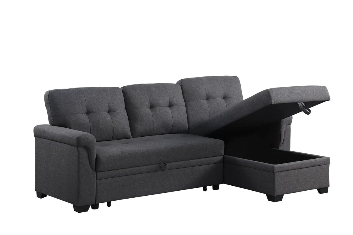 Lucca - Reversible Sleeper Sectional Sofa With Storage Chaise, photo 14 of 14