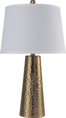 25"H A.B. leaf Hammered Table Lamp (1PC/CTN) (2.15/6.97)