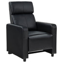 Push Back Recliner - Black