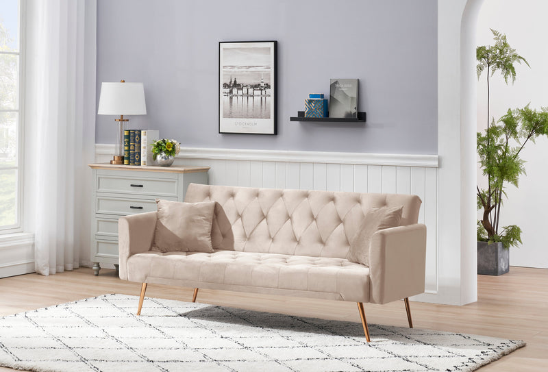 71" Convertible Double Folding Living Room Sofa Bed