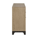 8 Drawer Dresser With Feet And Pulls - Brown by HouseOfZazla