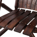 Durable Wooden Porch Rocker, Fir Log Rocking Chair by HouseOfZazla