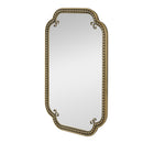 Gold Irregular Beaded Metal Framed Wall Mirror - Large