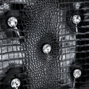 Elegant Design Alligator Skin Upholstered Dining Chairs