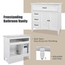 Bathroom Vanity With Sink, Freestanding Cabinet & Drawers by HouseOfZazla