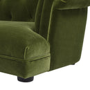 Kiki 36.5' Chesterfield Dog Sofa Bed, Medium, Olive Green Performance Velvet