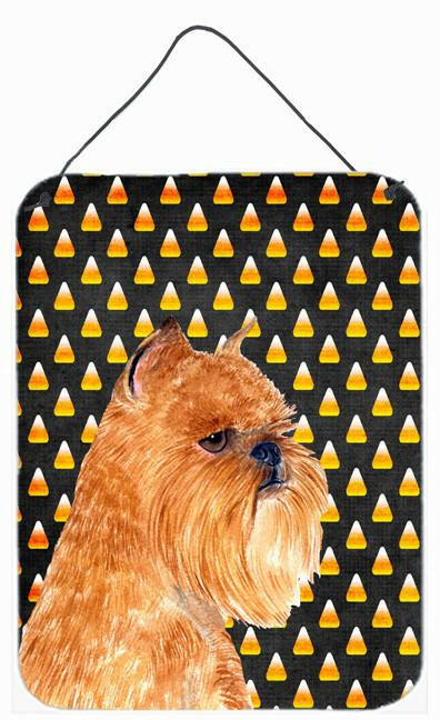 Brussels Griffon Candy Corn Halloween Portrait Wall or Door Hanging Prints