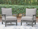 Cove Beach - Lounge Chair With Cushion (Set of 2) - Gray by Unique Piece Furniture