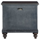 Berwick - 1 Drawer Nightstand With Open Cubby - Dark Oak by HouseOfZazla