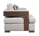 Niamey - Sofa With 4 Toss Pillows - Walnut by HouseOfZazla