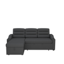 83.5" Convertible Sleeper Combo Sofa, Convertible Sofa Bed Polyester Pullout Bed with Storage Recliner and Cup Holder for Living Room, Tight Spaces