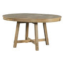 Gia Round Extendable Dining Table with 16" Leaf Wood by HouseOfZazla